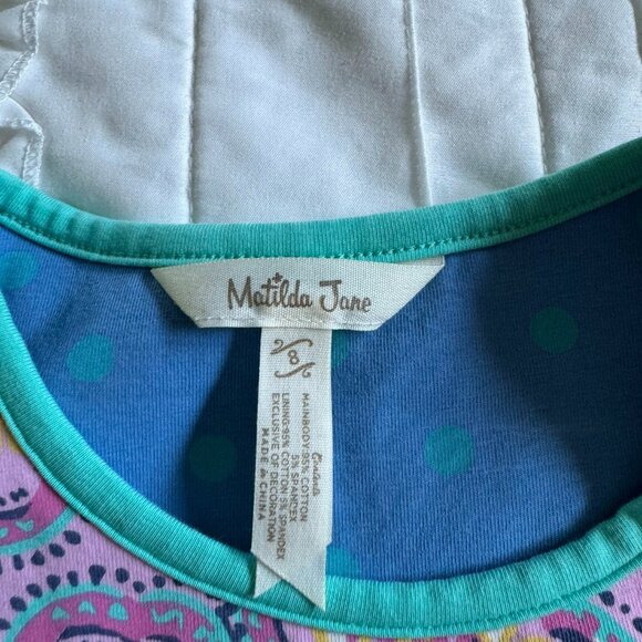 Matilda Jane Clothing Girls Size 8 EUC Paisley Please Dress - Picture 2 of 3